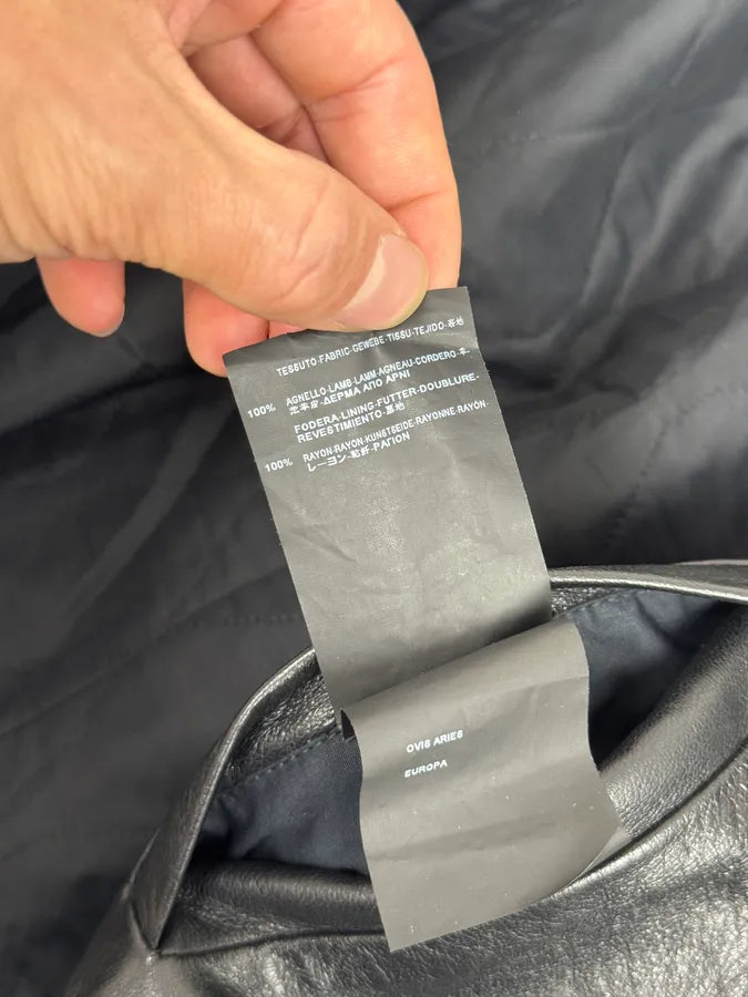 AW2012 Balenciaga Perfecto Pure Black Leather Jacket ASCNPcM 10