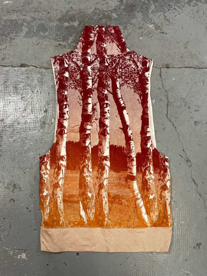 AW2012 Balenciaga Red Tree Sleeveless Turtleneck lOTDkCn 3