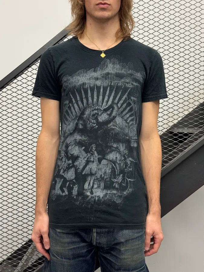 AW2012 Balmain Black Persian War Elephant T-Shirt sZzDPeT 0