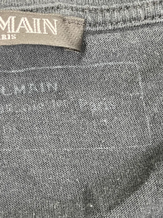 AW2012 Balmain Black Persian War Elephant T-Shirt sZzDPeT 8