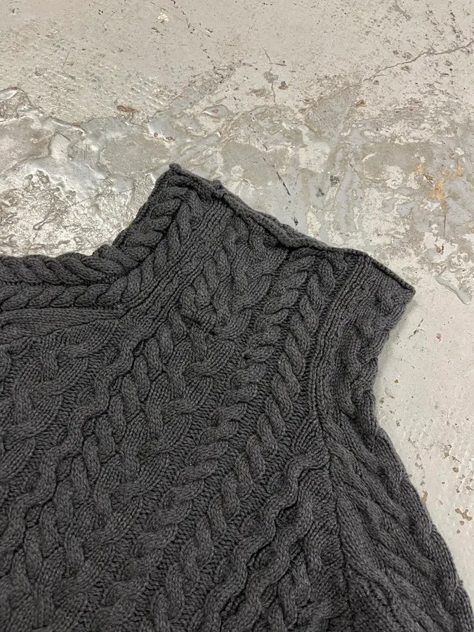 AW2012 Cavalli Ropes Grey Wool Turtleneck kwZYVOE 5