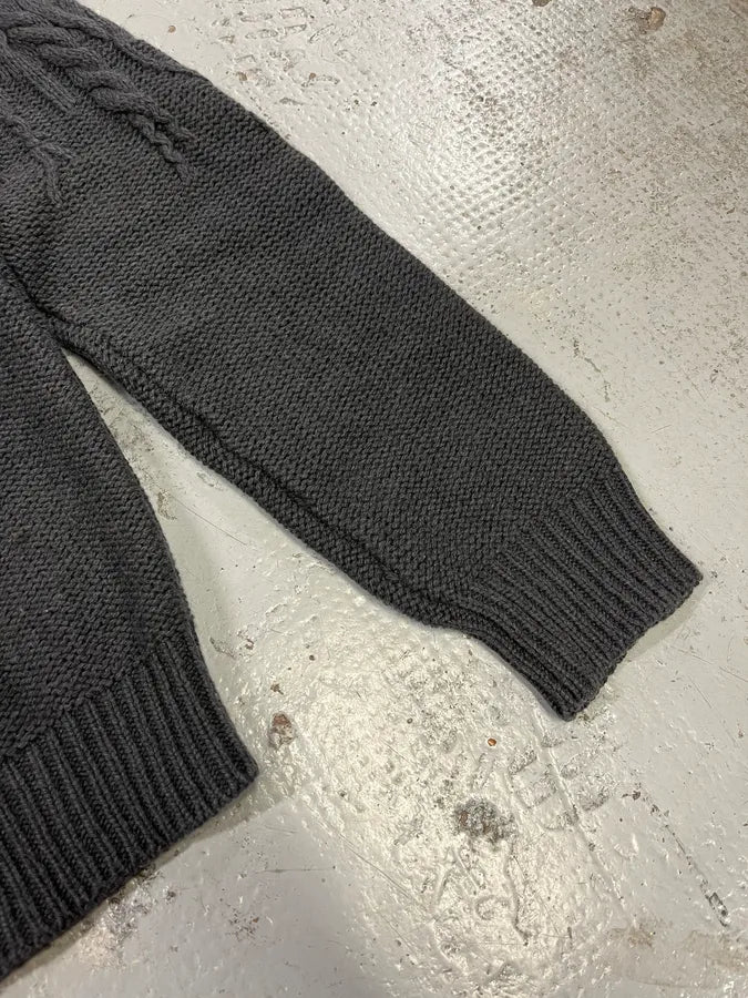 AW2012 Cavalli Ropes Grey Wool Turtleneck kwZYVOE 6