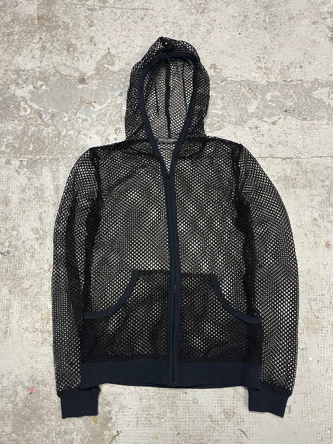 AW2012 Dolce & Gabbana Fisher Nets Black Sweatshirt (S) rnJUTPc 0
