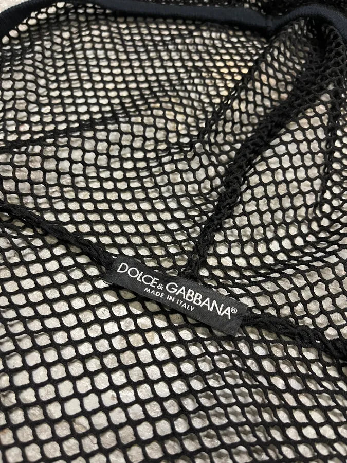 AW2012 Dolce & Gabbana Fisher Nets Black Sweatshirt (S) rnJUTPc 8