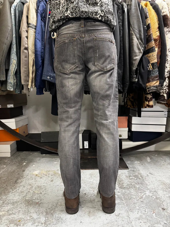 AW2012 Dolce & Gabbana Grey Denim Jeans EhRlqWR 2