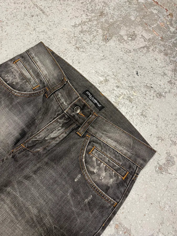 AW2012 Dolce & Gabbana Grey Denim Jeans EhRlqWR 4
