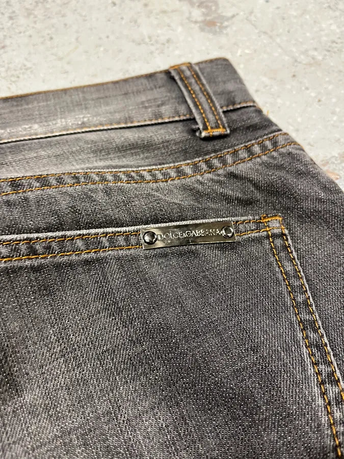 AW2012 Dolce & Gabbana Grey Denim Jeans EhRlqWR 8
