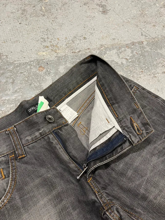 AW2012 Dolce & Gabbana Grey Denim Jeans EhRlqWR 9