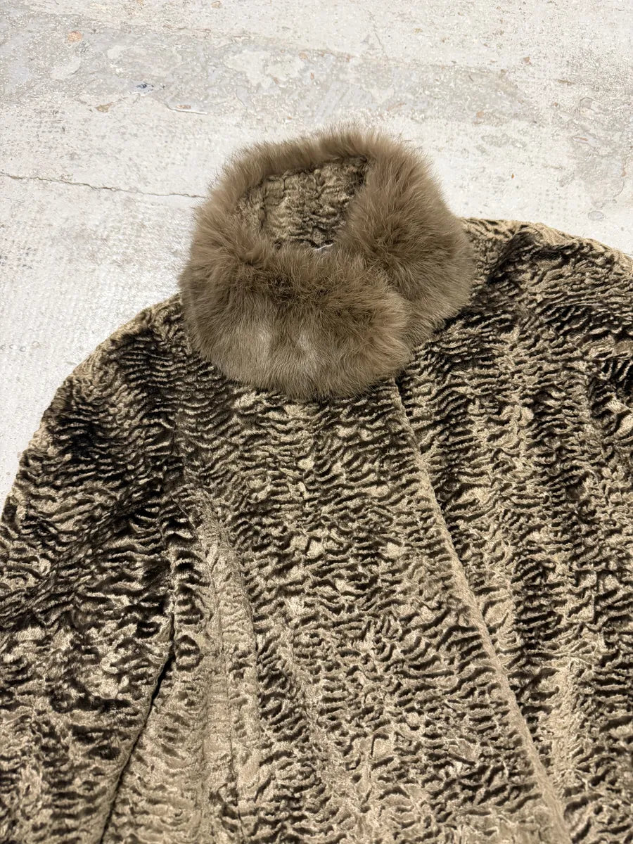 AW2012 Emporio Armani Beige Fur Collar Jacket ryUzolq 9