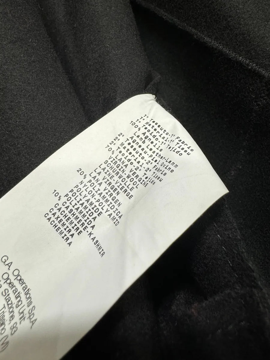 AW2012 Emporio Armani Black Leather Premium Blazer Jacket bMSnaOn 10