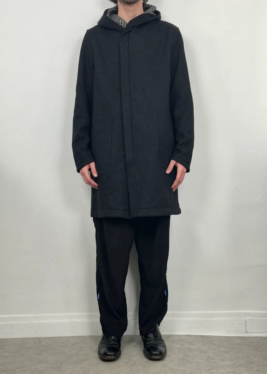 AW2012 Emporio Armani Grey Wool Hooded Trench Coat ypNSpRR 1