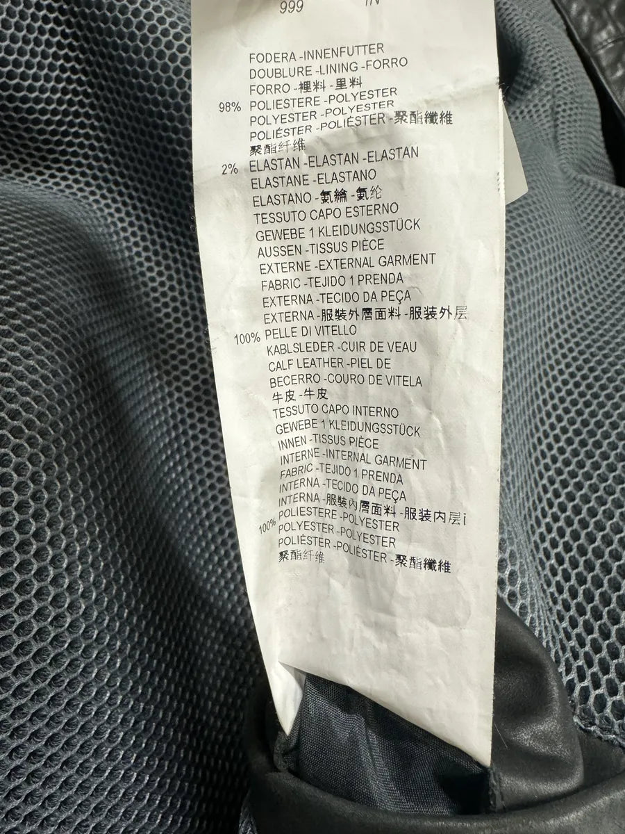 AW2012 Emporio Armani Tactical Black Leather Hooded Jacket FkYqmOf 10