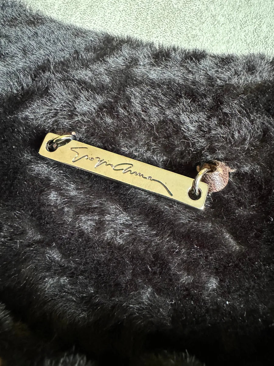 AW2012 Giorgio Armani Brown Shearling Lamb Leather Jacket HllmDcH 6