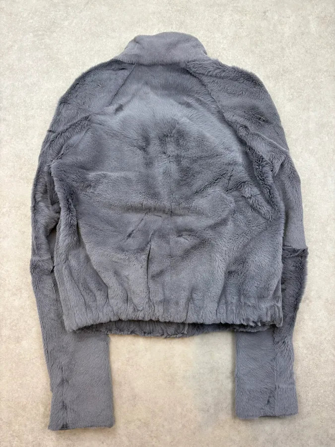 AW2012 Giorgio Armani Dark Polar Faux Fur Cropped Jacket IXOjijK 5