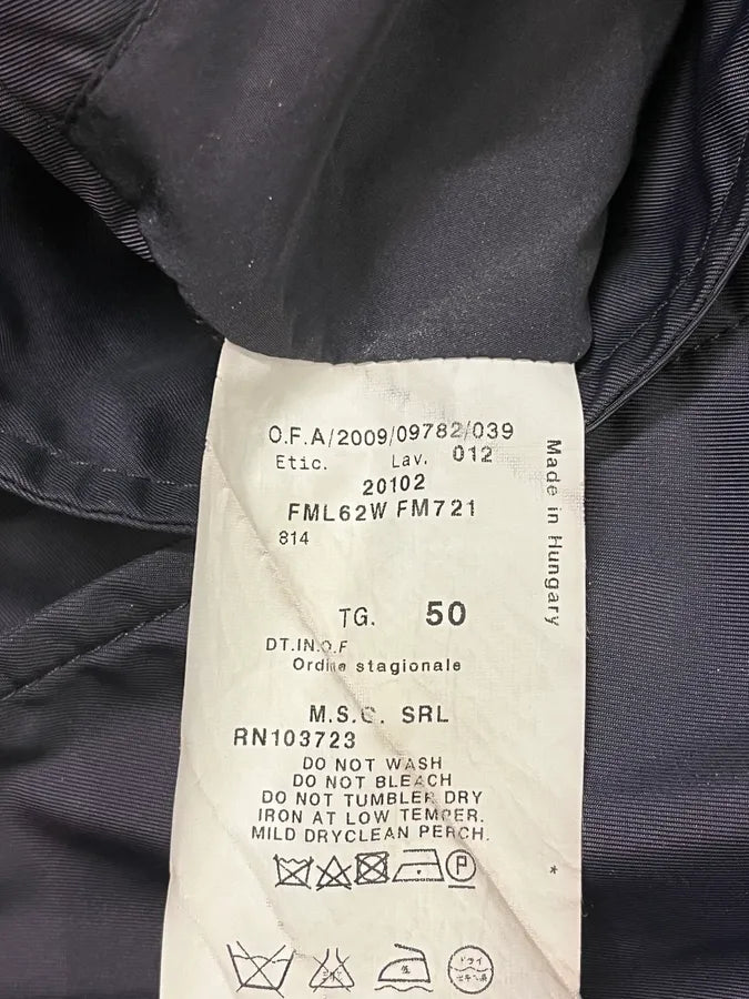 AW2012 Gucci Black Buttoned Wool Trench Coat eKXZzAZ 9