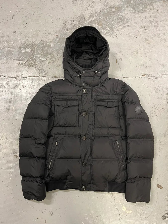 AW2012 Gucci Black Puffer Bomber Hooded Jacket uOSyOPM 0