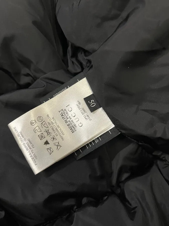 AW2012 Gucci Black Puffer Bomber Hooded Jacket uOSyOPM 11