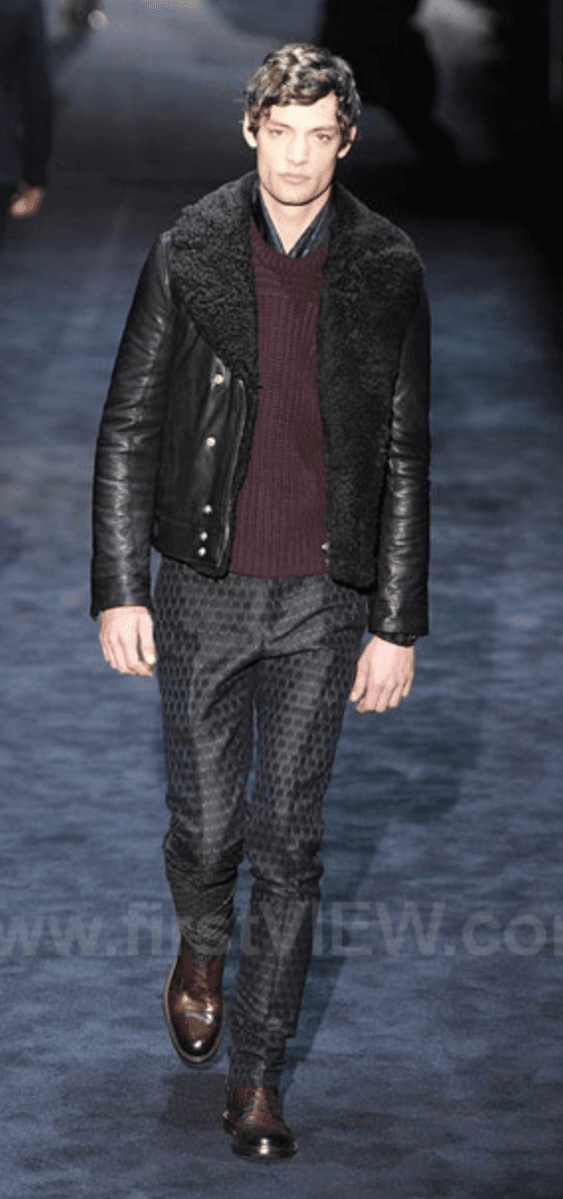 AW2012 Gucci Brown Shearling Leather Jacket by Frida Giannini gyNeCqf 1