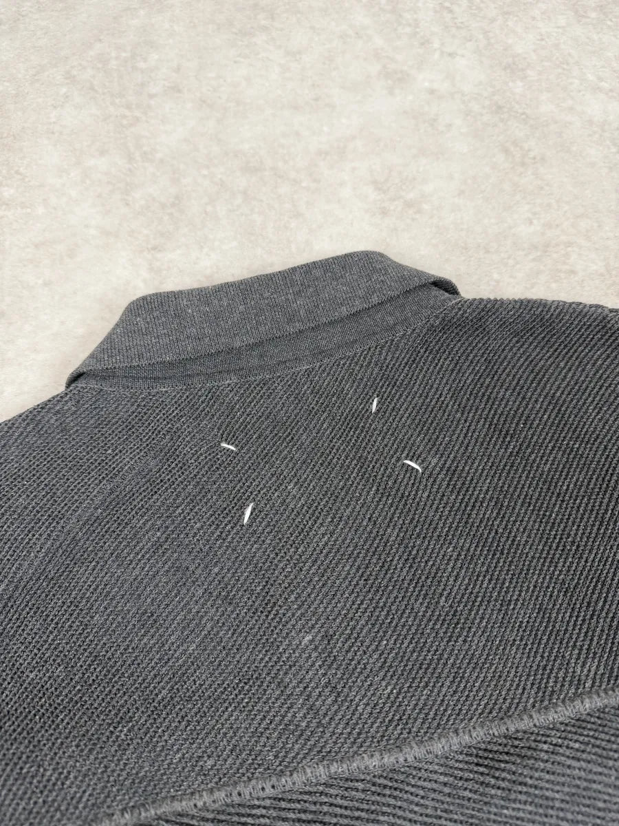 AW2012 Maison Margiela Anthracite Grey Signature Buttoned Cardigan Jacket BPyCJBk 7