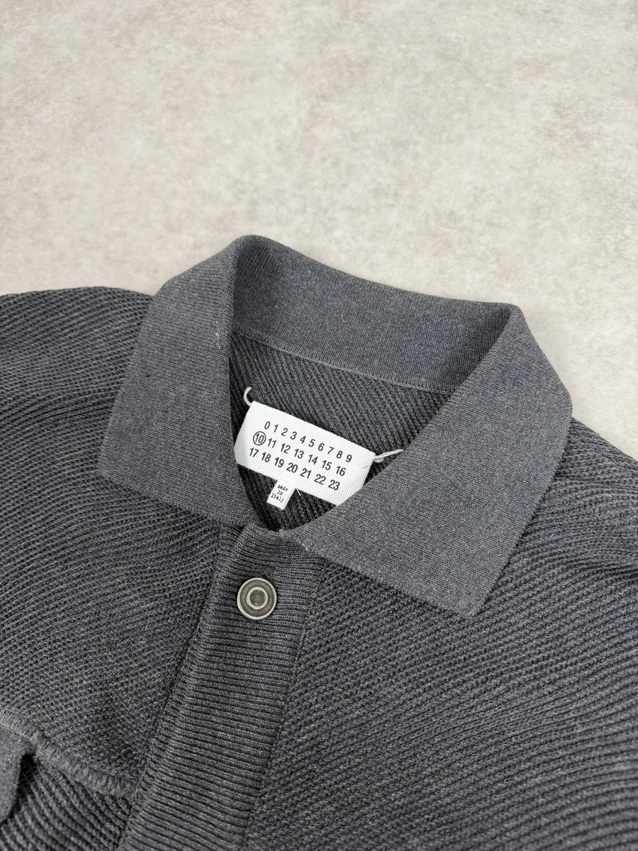 AW2012 Maison Margiela Anthracite Grey Signature Buttoned Cardigan Jacket BPyCJBk 8