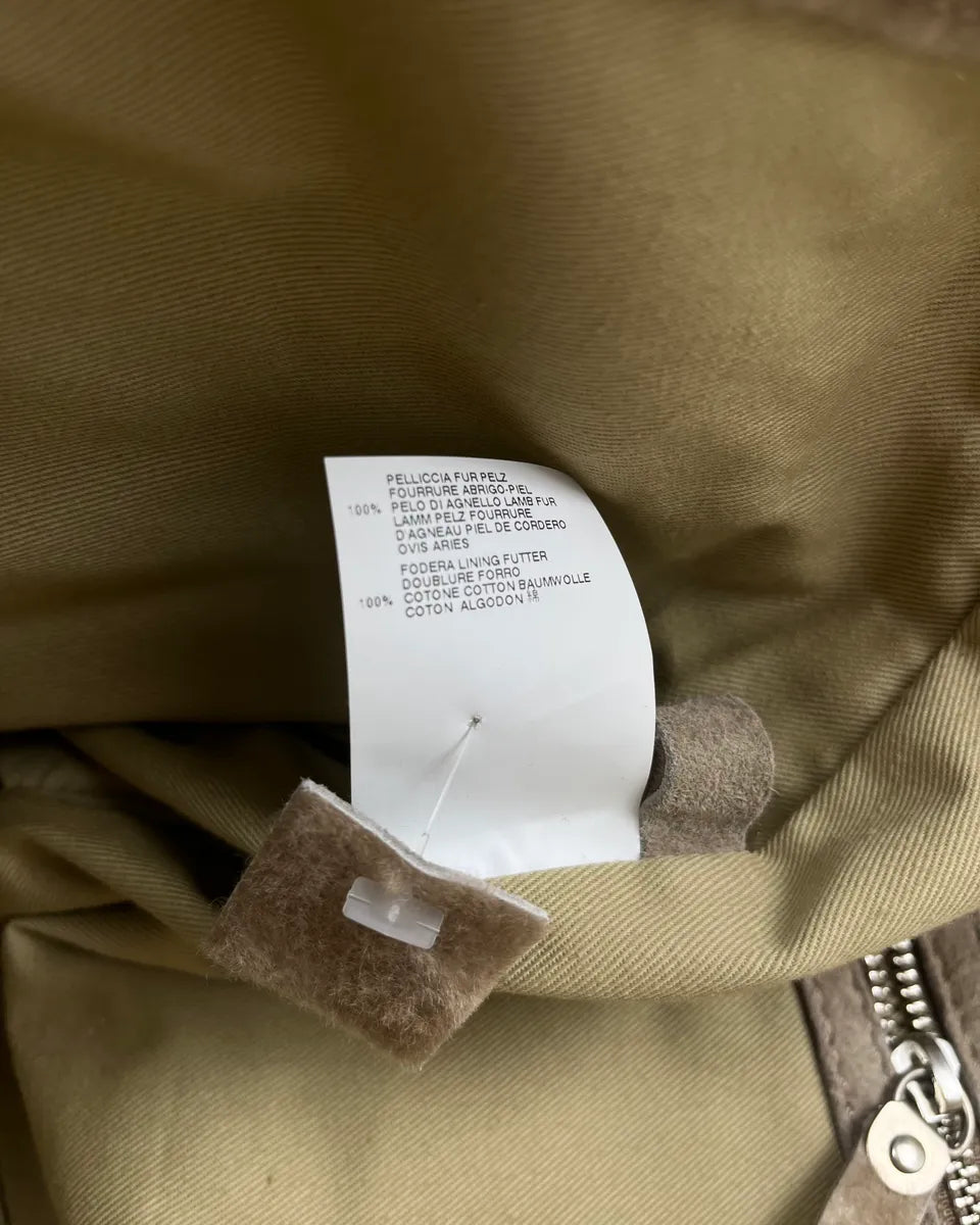 AW2012 Maison Margiela Beige Shearling Fur Crossbody Bag  vgxffDN 13