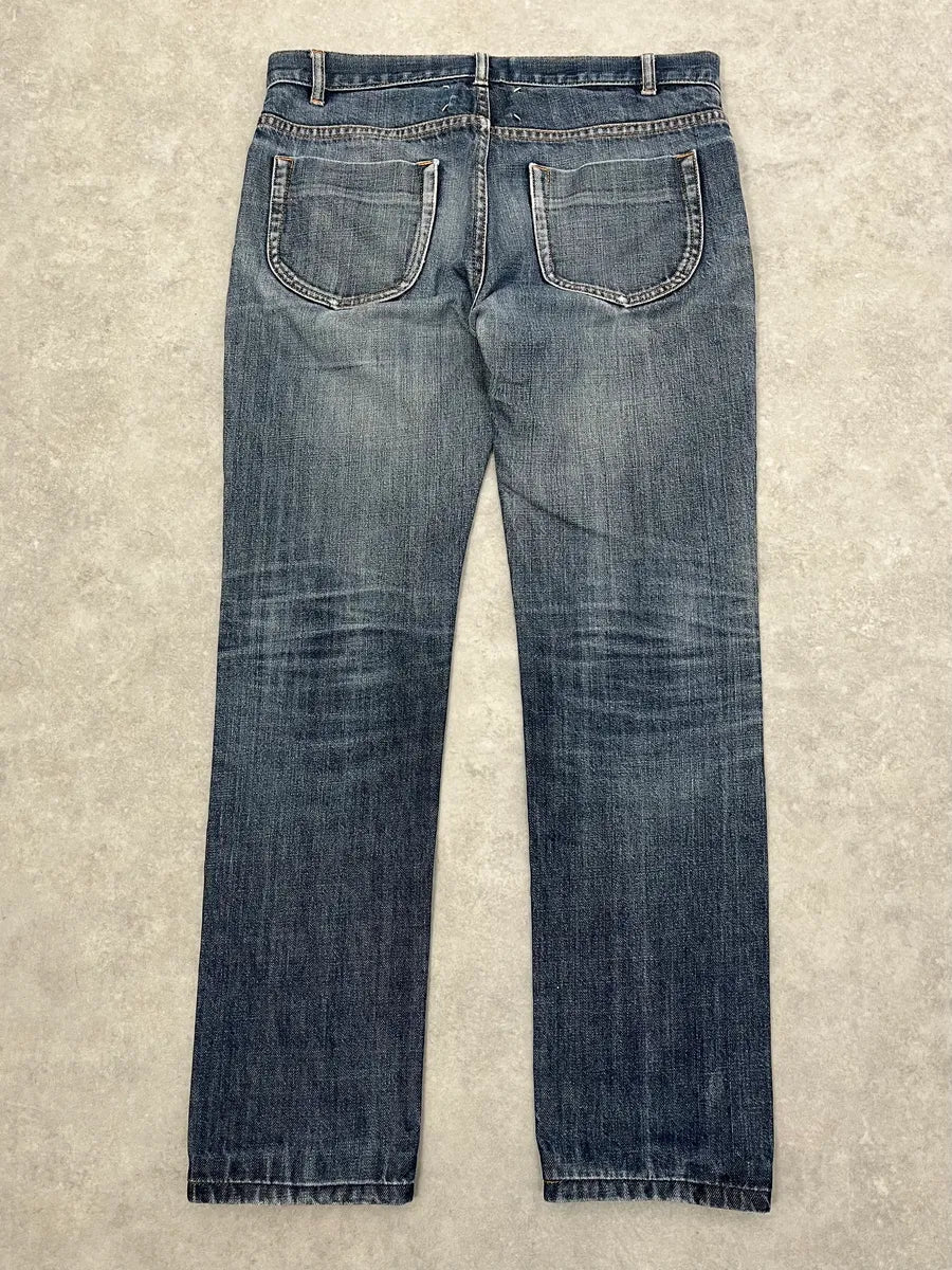 AW2012 Maison Margiela Blue Signature Slim Denim Jeans NjivMlx 7