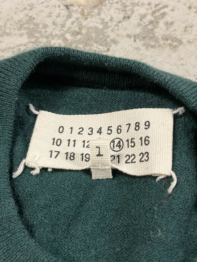 AW2012 Maison Margiela Forest Green Signature Sweater AZERBsF 6