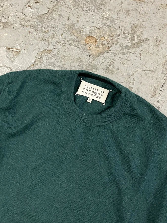 AW2012 Maison Margiela Forest Green Signature Sweater AZERBsF 3