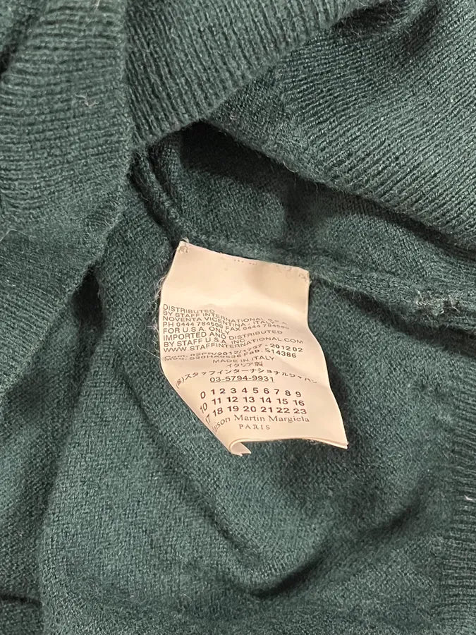 AW2012 Maison Margiela Forest Green Signature Sweater AZERBsF 7