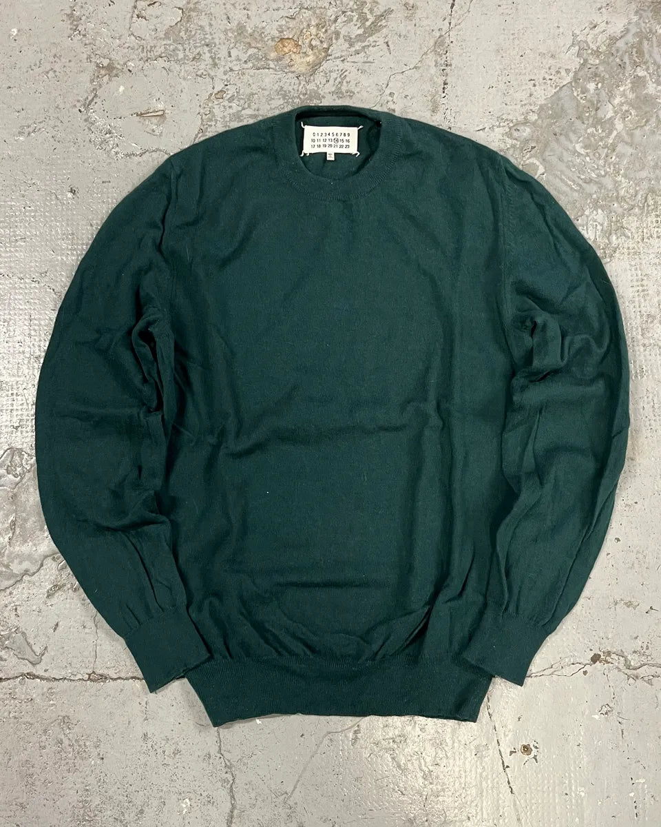 AW2012 Maison Margiela Forest Green Signature Sweater AZERBsF 0