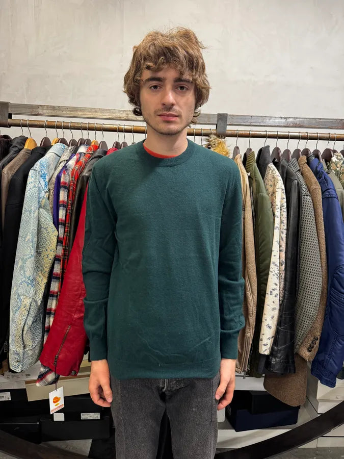 AW2012 Maison Margiela Forest Green Signature Sweater AZERBsF 1