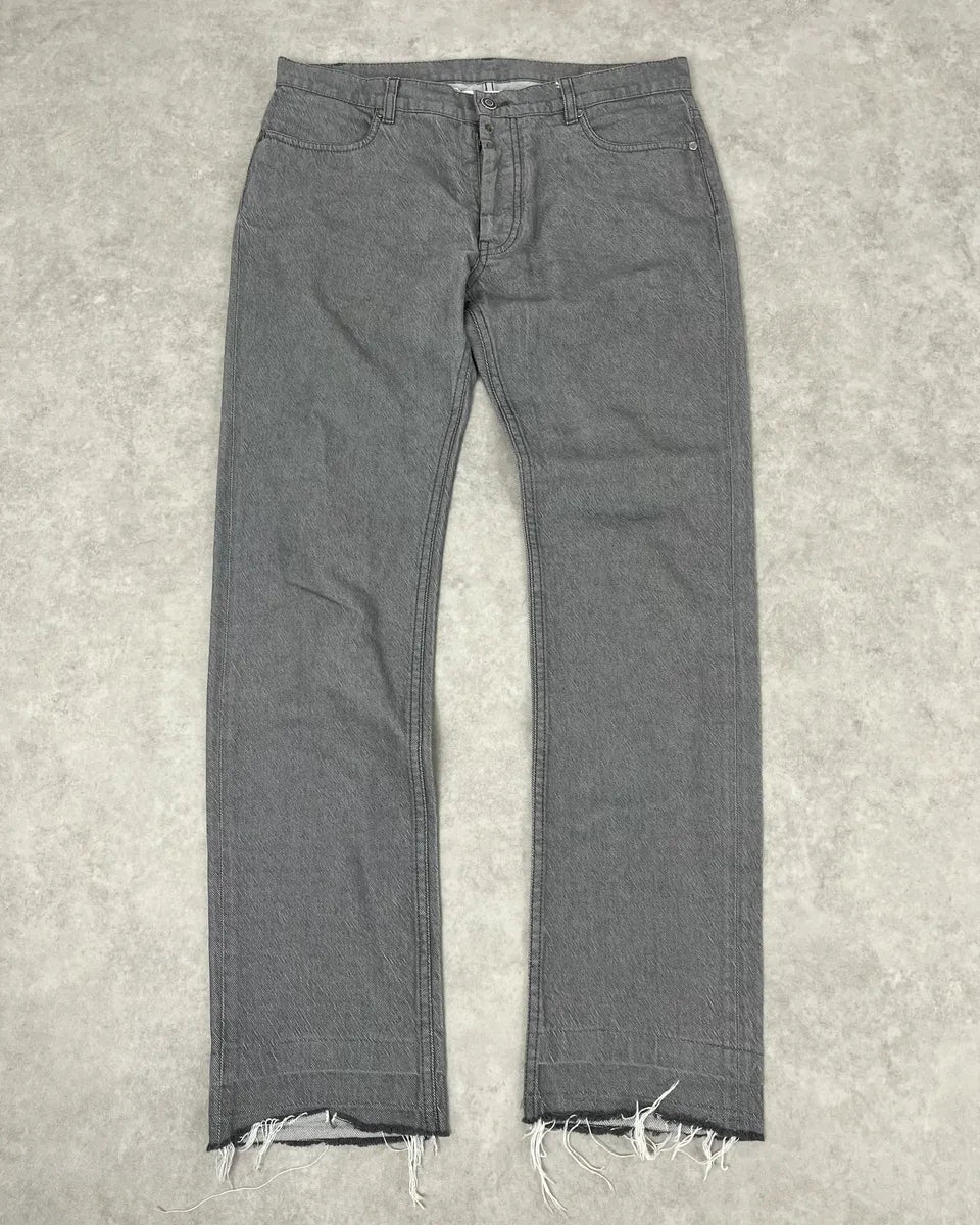 AW2012 Maison Margiela Grey Signature Slim Denim Jeans dmbviaG 0