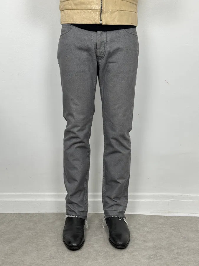 AW2012 Maison Margiela Grey Signature Slim Denim Jeans dmbviaG 1