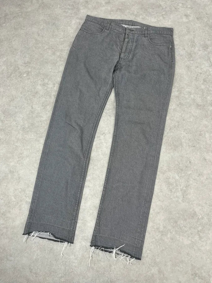 AW2012 Maison Margiela Grey Signature Slim Denim Jeans dmbviaG 4