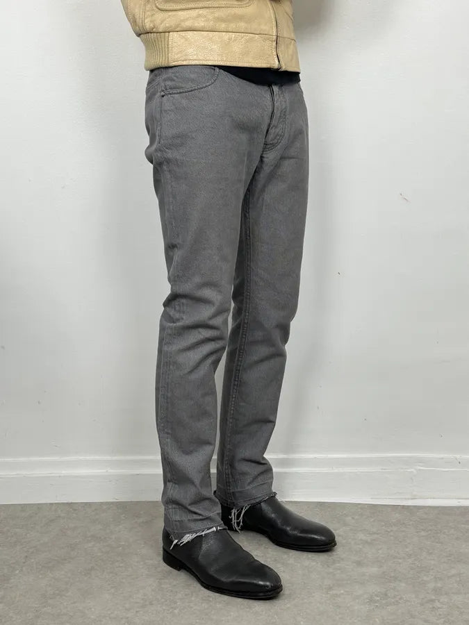 AW2012 Maison Margiela Grey Signature Slim Denim Jeans dmbviaG 2