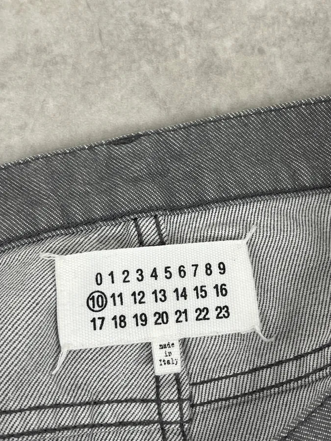 AW2012 Maison Margiela Grey Signature Slim Denim Jeans dmbviaG 10