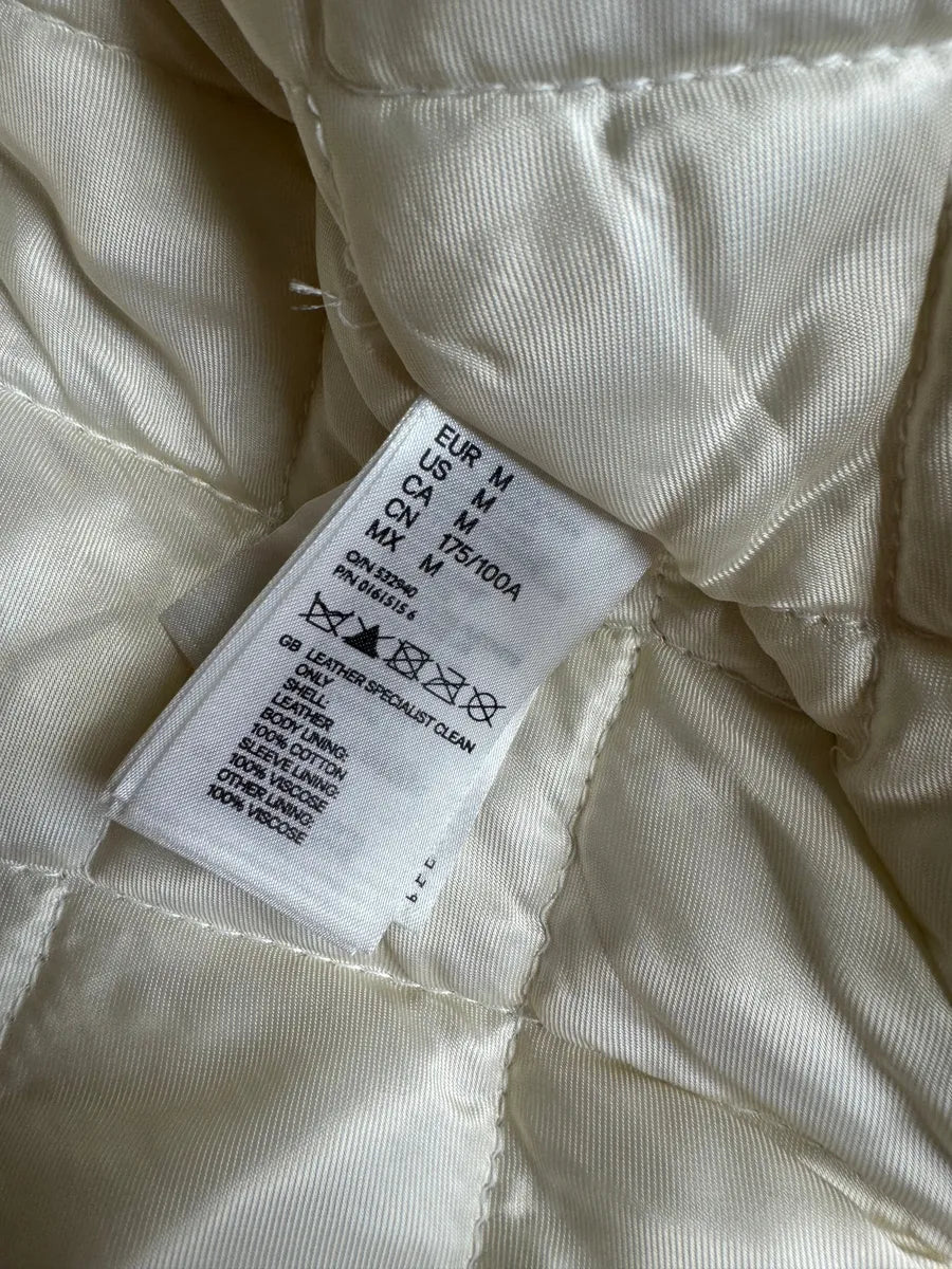 AW2012 Maison Margiela H&M White Leather Shirt Jacket ymZLUKu 6