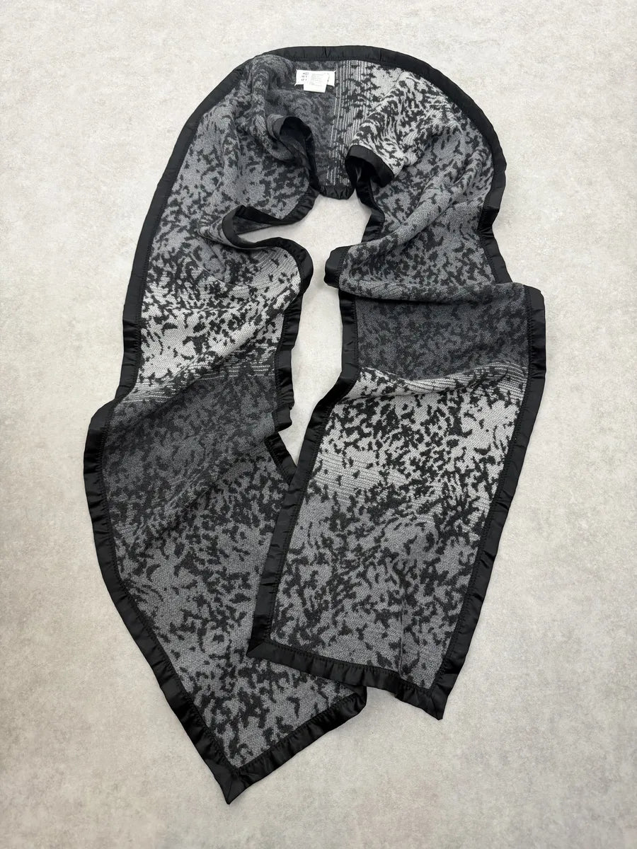 AW2012 Maison Margiela White & Black Gradient Nylon Scarf PVQqZkg 1