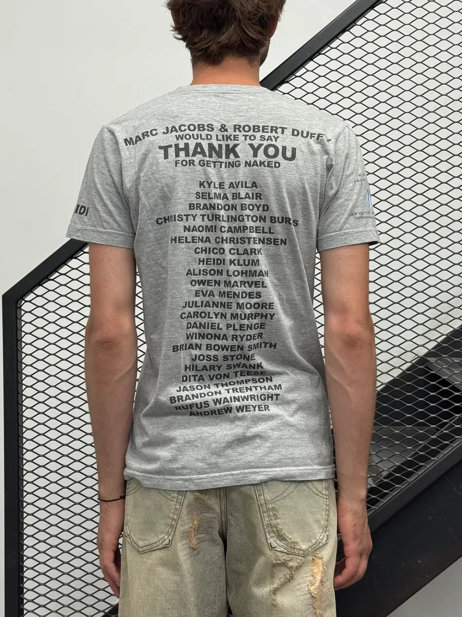 AW2012 Marc Jacobs Grey Protect The Skin Youre In T-Shirt ohjwjNt 2