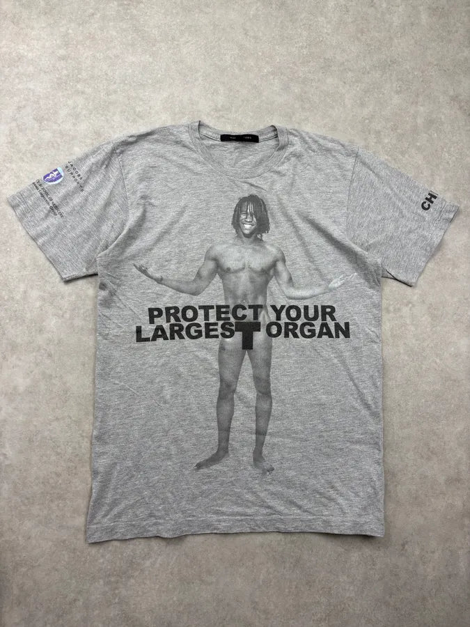AW2012 Marc Jacobs Grey Protect Your Skin Naked Man T-Shirt uXObyBY 0