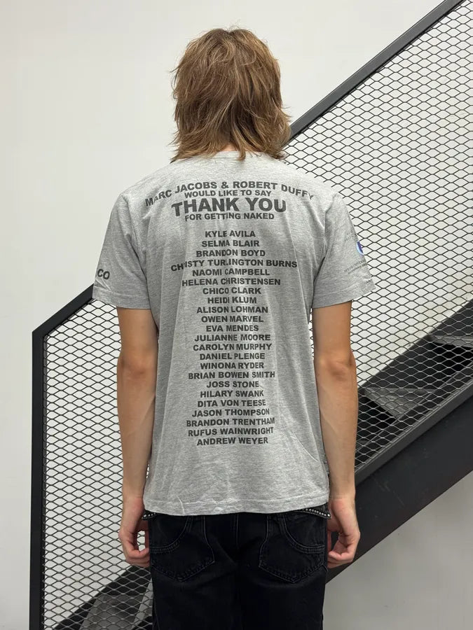 AW2012 Marc Jacobs Grey Protect Your Skin Naked Man T-Shirt uXObyBY 2