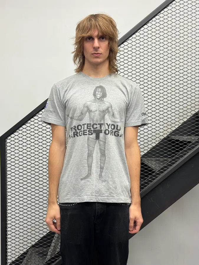 AW2012 Marc Jacobs Grey Protect Your Skin Naked Man T-Shirt uXObyBY 1