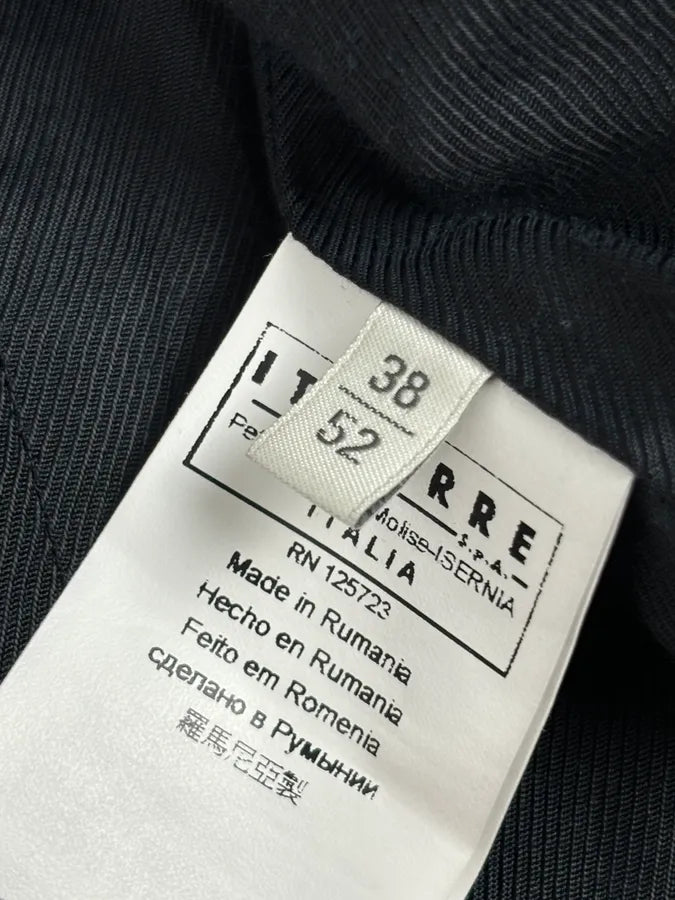 AW2012 Pierre Balmain Black Leather Perfecto Biker Jacket nKKBMSX 7