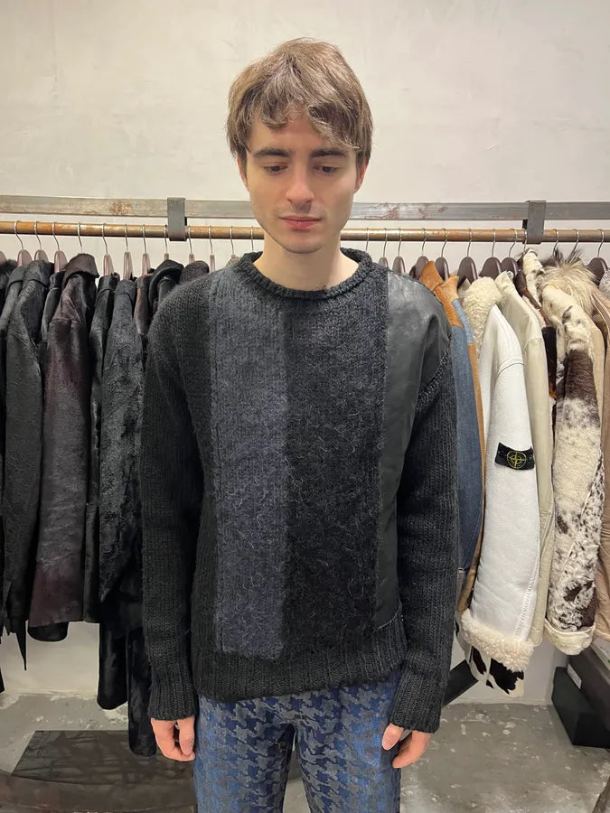 AW2012 Pierre Balmain Black Wool Mohair Alpaga Sweater (M) 1