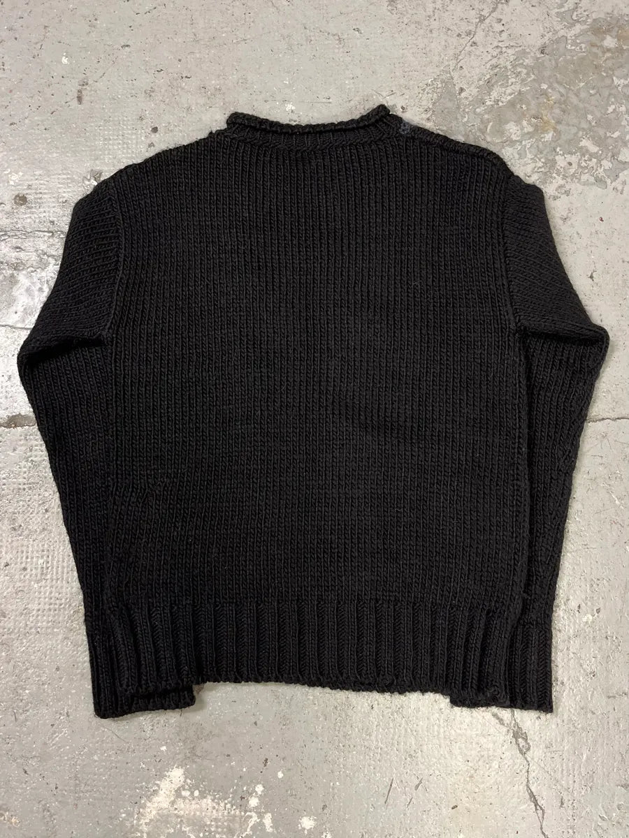 AW2012 Pierre Balmain Black Wool Mohair Alpaga Sweater ahCsUjy 6