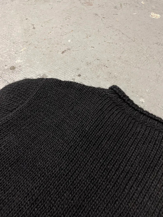 AW2012 Pierre Balmain Black Wool Mohair Alpaga Sweater (M) 9