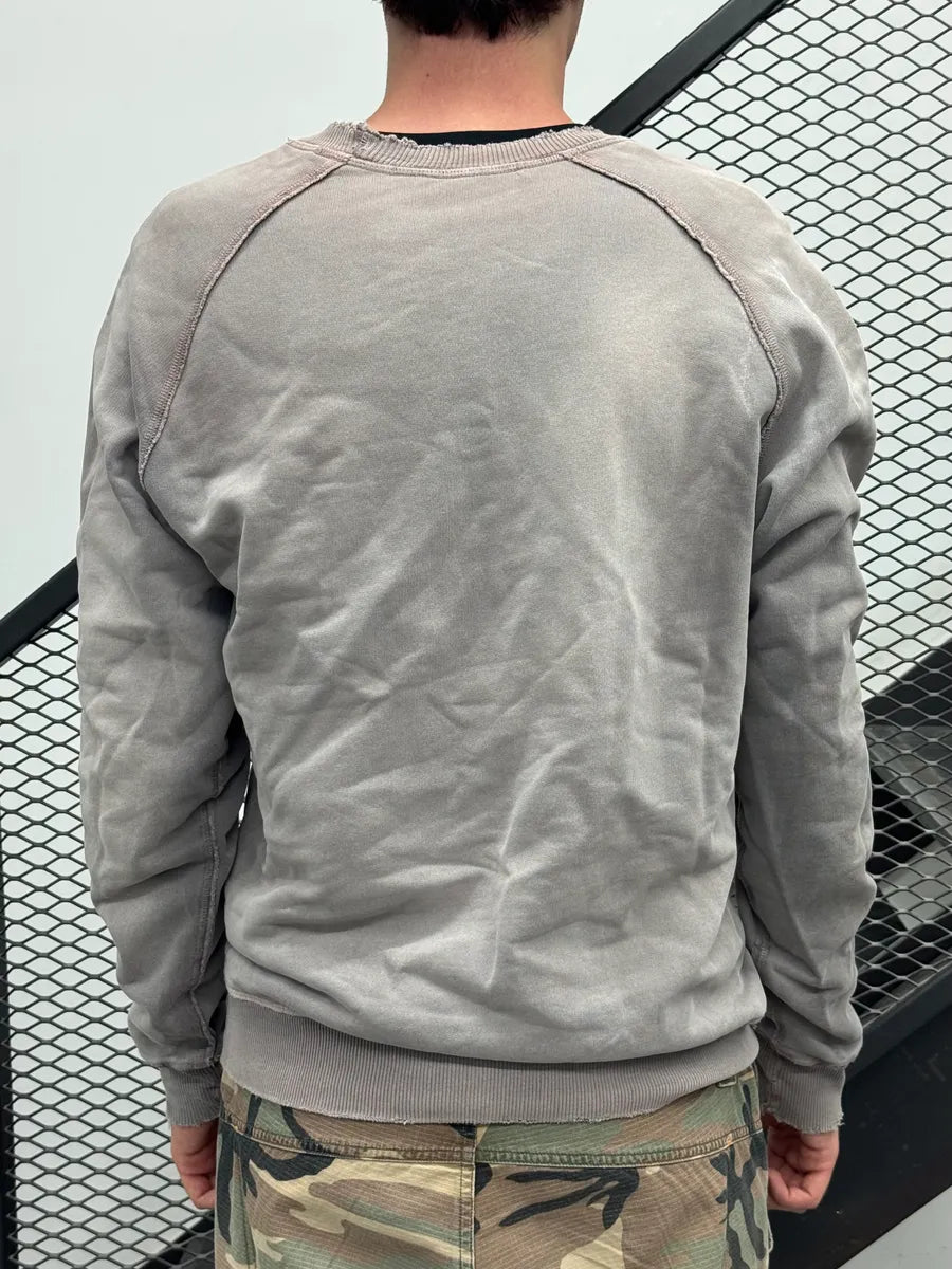 AW2012 Pierre Balmain Rock Faded Distressed Grey Sweater kgxYPSM 2