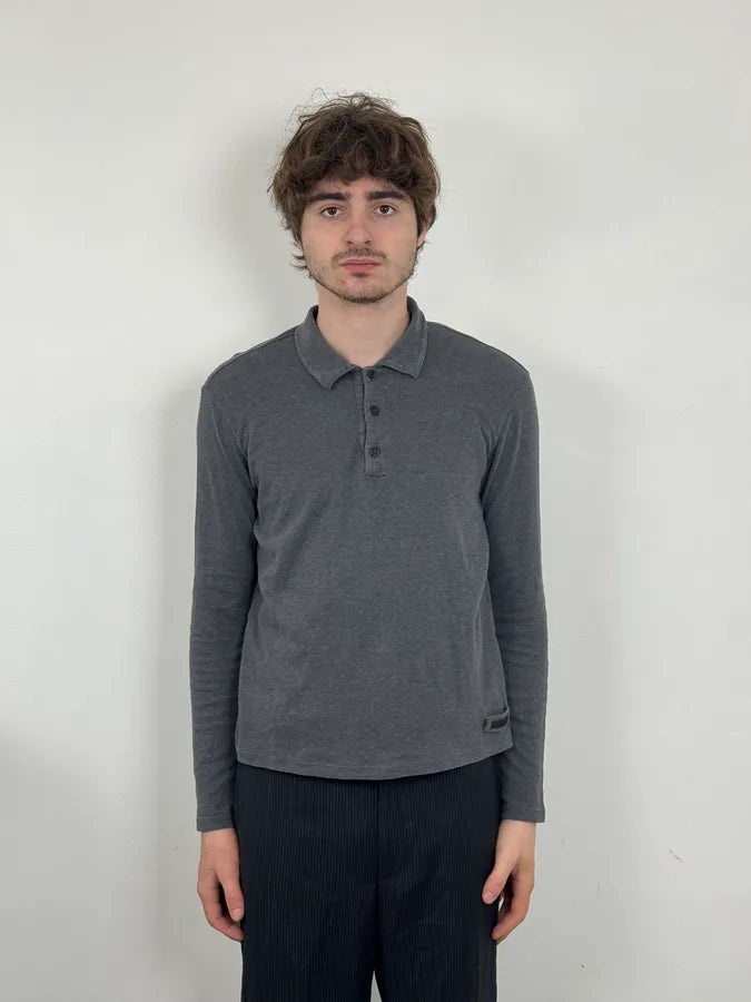 AW2012 Prada Grey Polo Longsleeves FllCdff 1