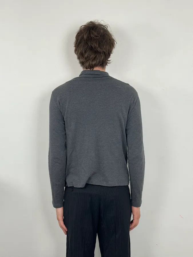 AW2012 Prada Grey Polo Longsleeves FllCdff 2