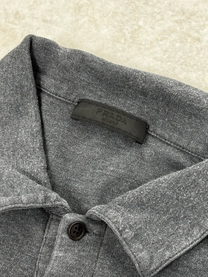 AW2012 Prada Grey Polo Longsleeves FllCdff 8